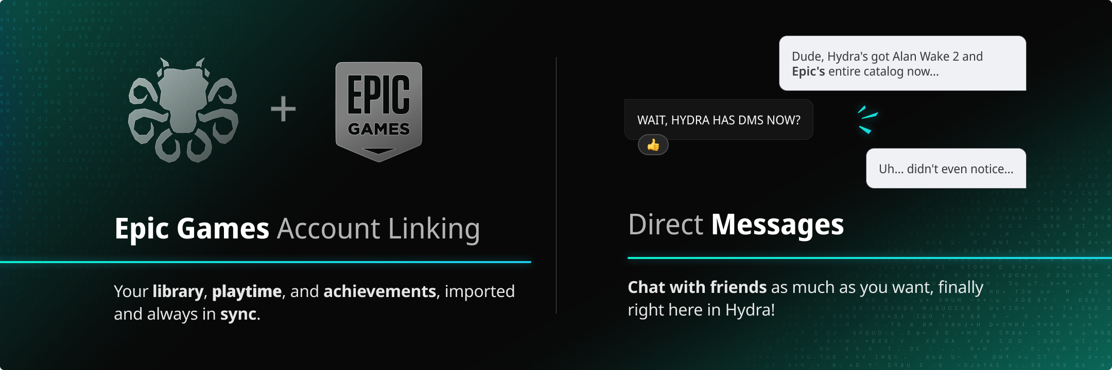 Hydra v4.2.0 - Epic Games Integration, Messages Between Friends, and More!
